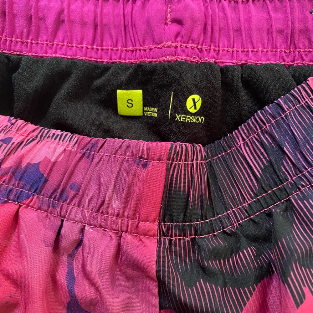 Xersion Dynamic Pink and Purple Performance Shorts